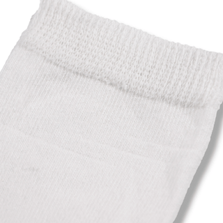 Kids 12 Pack Ankle Cotton Rich Plain School Socks - White