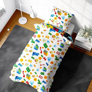 Monopoly Reversible Duvet Set - Like a Boss Design - Single