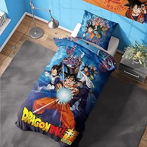 Dragon Ball Z Reversible Duvet Set - Goku Kamehameha Design - Single