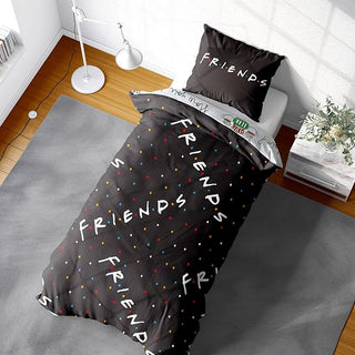 Friends Reversible Duvet Set - Logo Design - Single