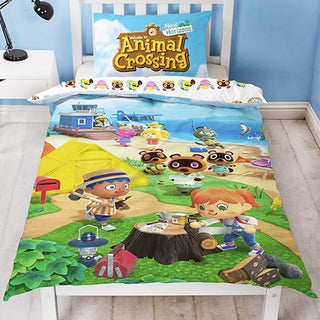 Animal Crossing Reversible Duvet Set - Beach Design - Single and Double