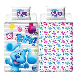 Blues Clues Reversible Duvet Set - Blue Design - Single