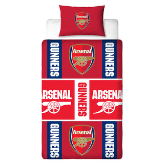 Arsenal Reversible Duvet Set - Gunners Crest Emblem Design - Single/Double
