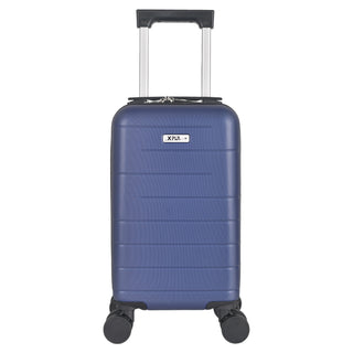 XPLR Underseat Blue ABS Cabin Suitcase – Lightweight 2KG Removable-Wheel Luggage with 3-Step Telescopic Handle, Lockable Zippers & Fully Lined Interior – Compact Carry-On for Airlines