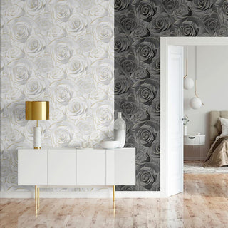 Muriva Madison Rose Glitter Wallpaper   - 10m x 53cm Wide