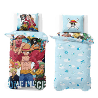 One Piece Reversible Duvet Set - Squad Design - Single