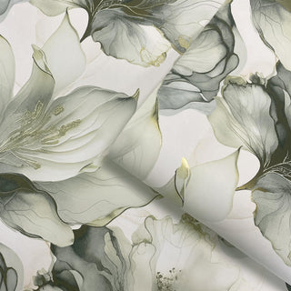 Muriva Elysian Floral Green & Gold Wallpaper 212503 – Elegant Botanical Design