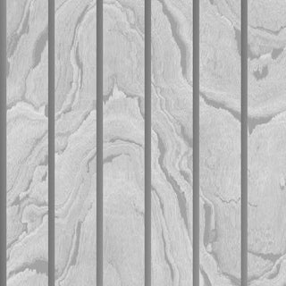 Muriva Woodgrain Panel Silver Wallpaper 193502 – Modern Panel Design – 10m Roll