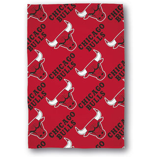 NBA Fleece Blanket - Chicago Bulls Design - 100% Polyester - 100 x 150cm