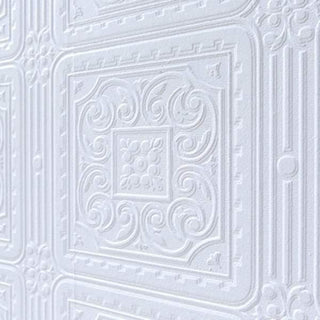 Anaglypta Turner Tile White Wallpaper RD80000 – Textured Decorative Wallcovering