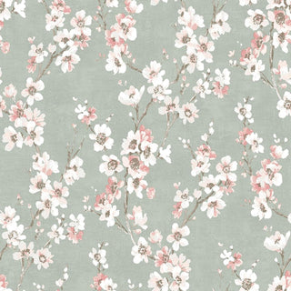 Muriva Melody Floral Green Wallpaper 232501 – Elegant Botanical Design – 10m Roll