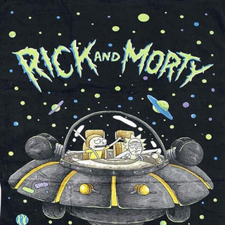 Rick and Morty Towel - UFO Design - 100% Cotton - 140 x 70cm