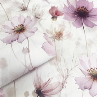 Muriva Lissa Flowers Pink Wallpaper 215501 – Floral Decorative Wallcovering