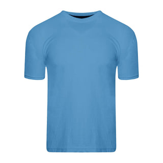 Keanu Mens 5 Pack Plain T-Shirts  - Assorted Colours - 100% Cotton