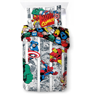 Marvel Reversible Duvet Set - Avengers Design - Single
