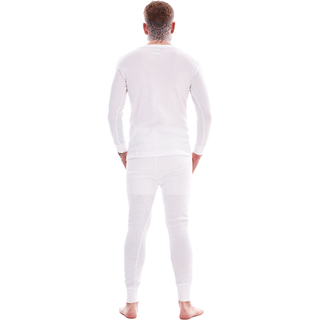 Heatforce Mens 2 Pack Thermal Baselayer - 0.45 Tog - White Design