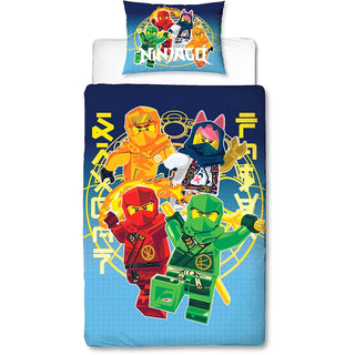 Lego NInjago Reversible Duvet Set - Squad Design - Single