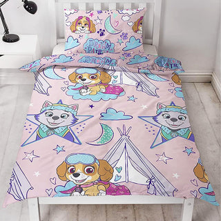Paw Patrol Reversible Duvet Set - Sleepover Design - Single