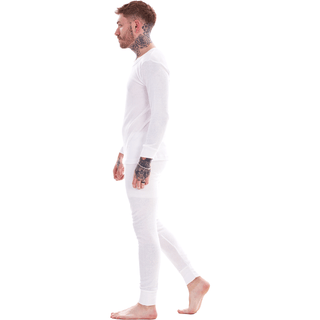 Heatforce Mens 2 Pack Thermal Baselayer - 0.45 Tog - White Design