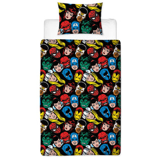 Marvel Reversible Duvet Set - Avengers Design - Single