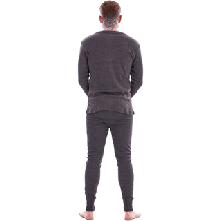 Heatforce Mens 2 Pack Thermal Baselayer - 0.45 Tog - Grey Design