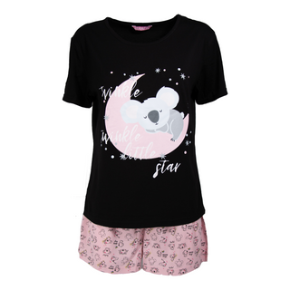 Keanu Ladies Shortie Pyjamas - Twinkle Little Star Design - Cotton Blend