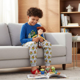 Disney Toy Story 5 Boys Long Pyjamas 2 Pack | Squad Character Print Long Sleeve Top & Pyjama Bottoms Kids PJs Set | 100% Cotton Boys Sleepwear Ages 18 Months to 10 Years