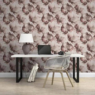 Muriva Elysian Floral Pink Petal Wallpaper- 10m x 53cm Wide for Home Decor -  64cm Half Drop