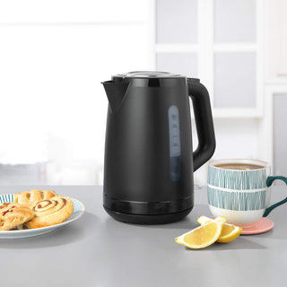 Progress 1.7L Electric Kettle Rapid Boil 360° Swivel Base Auto Shut-Off Black