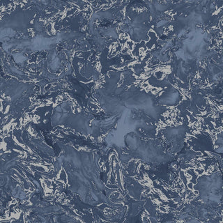 Muriva Elixir Marble Blue & Silver Wallpaper 166505 – Elegant Marble Effect Design