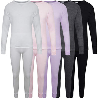 KidCollection Kids Thermal Underwear Set - Long Sleeve Top & Matching Bottoms Design