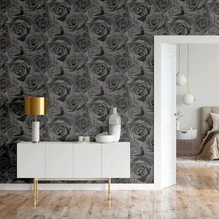 Muriva Madison Rose Glitter Wallpaper   - 10m x 53cm Wide