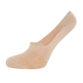 Ladies 6 Pack Bamboo Invisible Socks - Casual Low Cut Socks, Non Slip Grip Liner