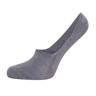 Ladies 6 Pack Bamboo Invisible Socks - Casual Low Cut Socks, Non Slip Grip Liner
