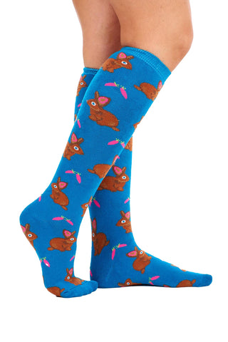 Ladies 5 Pack Wellington Boot Socks, Women's Welly Socks - Animal Designs