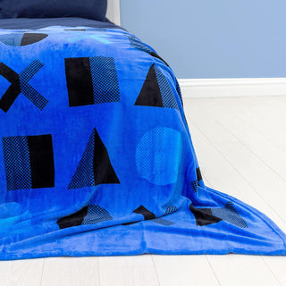 PlayStation Fleece Throw Blanket - Dots Design - 100% Polyester - 100 x 150cm