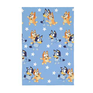 Bluey & Bingo Coral Fleece Blanket 100x150cm Soft and Cosy For Girls and Boys