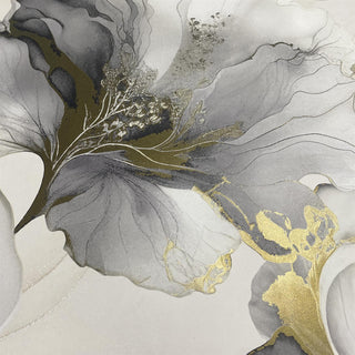 Muriva Elysian Floral Black & Gold Wallpaper 212502 Luxury Elegant Feature Wall