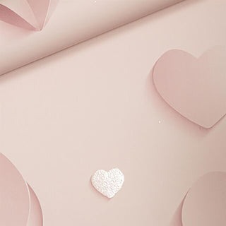 Muriva Glitter Hearts Pink Wallpaper J92603 – Sparkling Heart Pattern Wallcovering