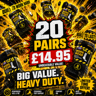 The Ultimate Work Sock Bundle – Reinforced, Cushioned, Unbeatable Value
