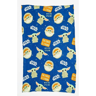 Star Wars (The Mandalorian) Bed Throw Super Soft Blanket - Baby Yoda Design - 100% Polyester - 100 x 150cm