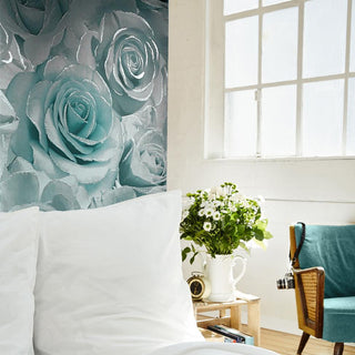 Muriva Madison Glitter Aqua Wallpaper 139523 – Elegant Glitter Effect – 10m Roll