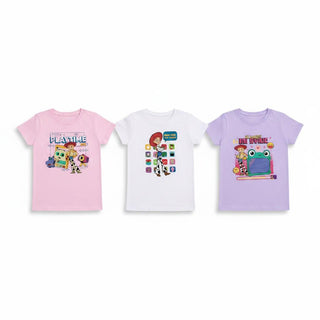 Disney Toy Story Girls T-Shirts 3 Pack – Jessie Adventurous Cowgirl Long Length Tops – Kids Ages 18 Months to 10 Years – Officially Licensed - image 3
