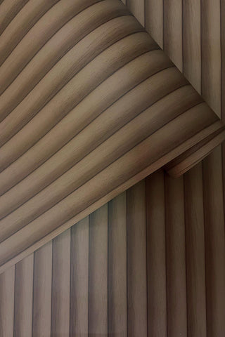 Holden Decor Bevel Slat Natural Wallpaper 13831 – Contemporary Wood Slat Effect – 10m Roll