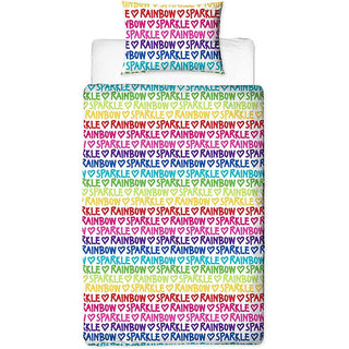Rainbow High Reversible Duvet Set - Glow Design - Single