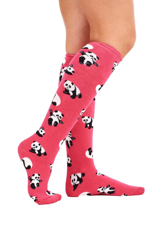 Ladies 5 Pack Wellington Boot Socks, Women's Welly Socks - Animal Designs