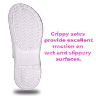 Keanu Ladies Platform Clogs - White