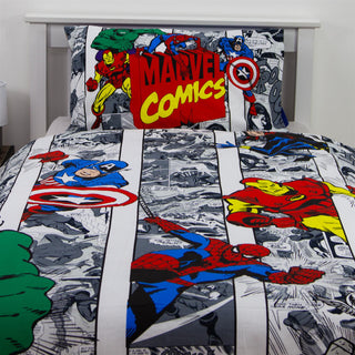 Marvel Reversible Duvet Set - Avengers Design - Single