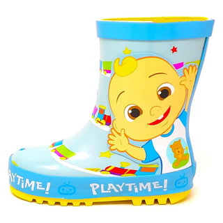 Cocomelon Kids Wellie Boots - Playtime Design - Kids Size 5 to 10