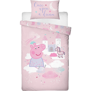 Peppa Pig Reversible Duvet Set - Stardust Design - Single